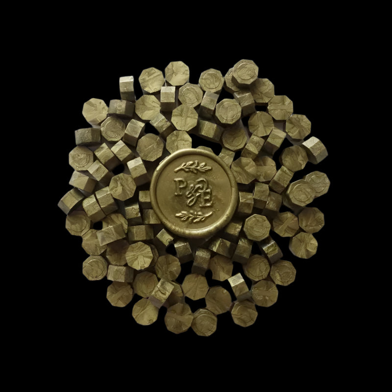 Sealing Wax Beads - Green Gold