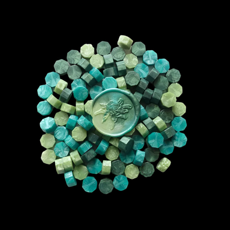Sealing Wax Beads - Mixed Greens