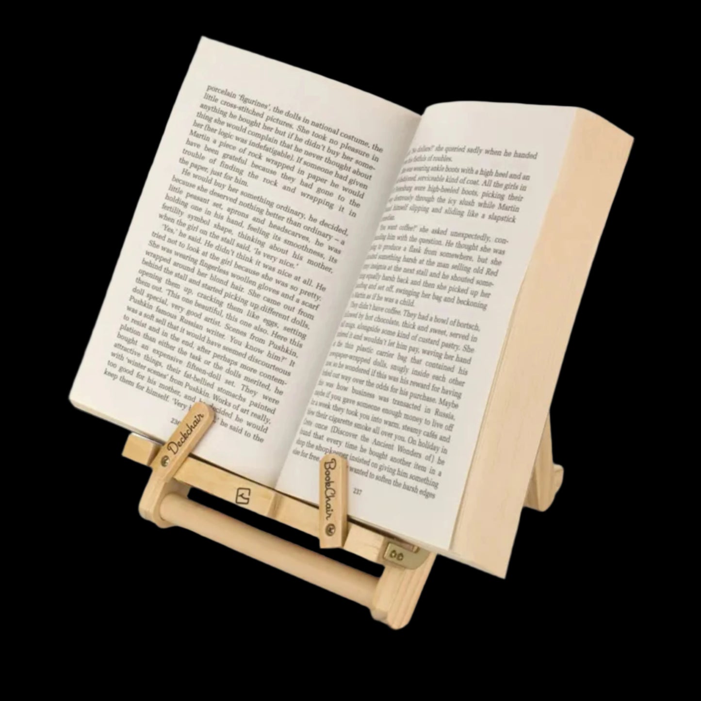 BookChair Deckchair - iPad/Tablet Stand & Book Holder - Multistripe