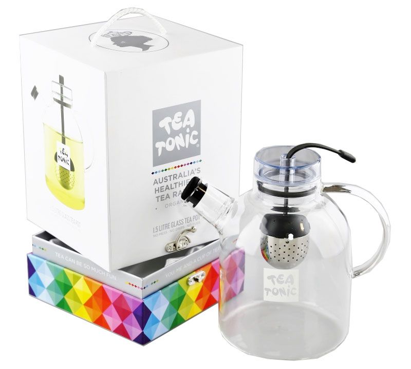 Glass Tea Pot & Stainless Warmer