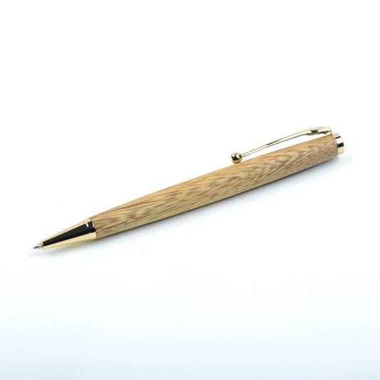 Bespoke Artisanal Ballpoint Pen - "Naked Goldie"