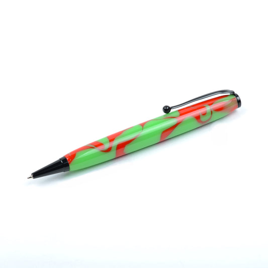 Bespoke Artisanal Ballpoint Pen - "Green Goblin"