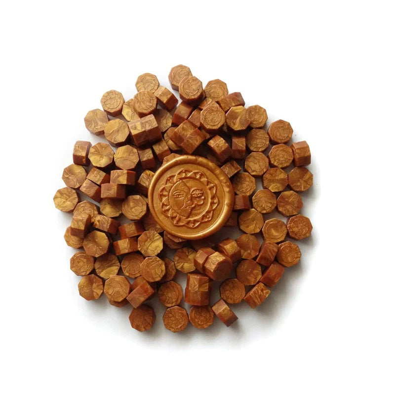 Sealing Wax Beads - Amber Gold