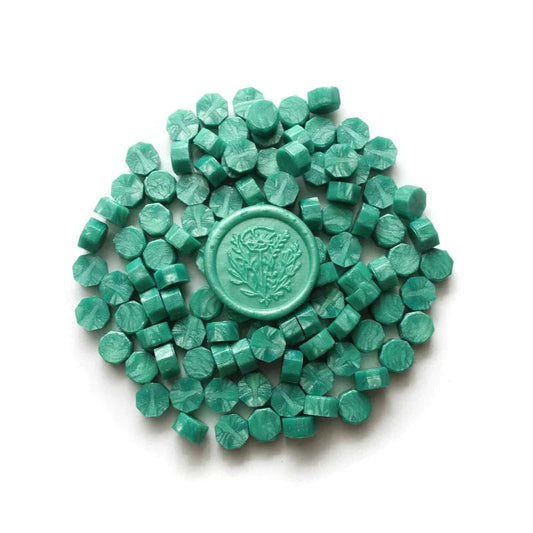 Sealing Wax Beads - Aqua Green