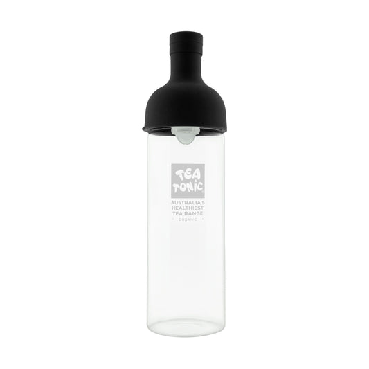 Glass Tea Infusing Wine Bottle - Black