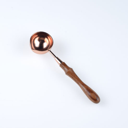 Sealing Wax Spoons - Rose Gold & Wood