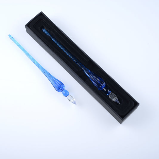 Ink Pen - Glass Tip - Blue