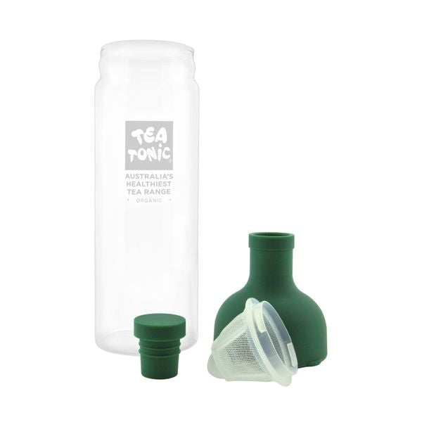 Glass Tea Infusing Wine Bottle - Green