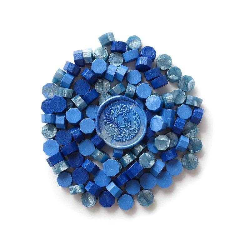 Sealing Wax Beads - Mixed Blues