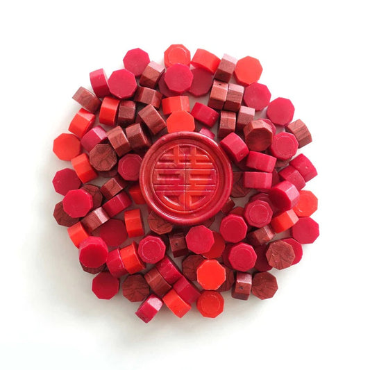 Sealing Wax Beads - Mixed Fiery Reds