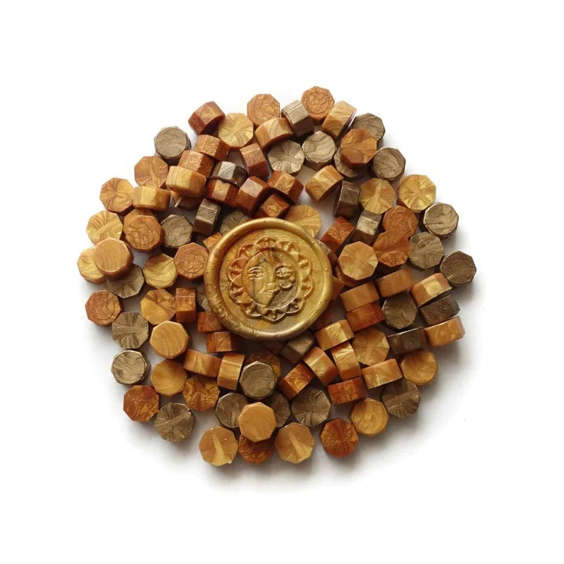 Sealing Wax Beads - Mixed Golds