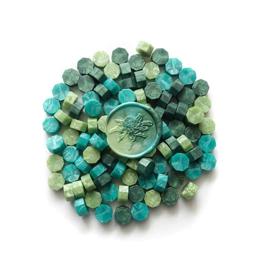 Sealing Wax Beads - Mixed Greens