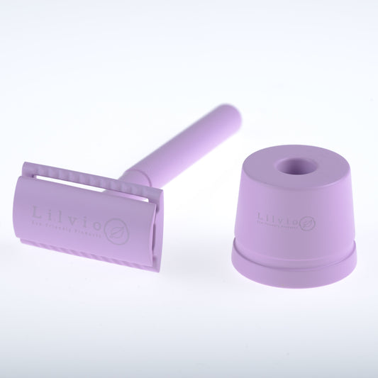 Safety Razor With Stand - Purple