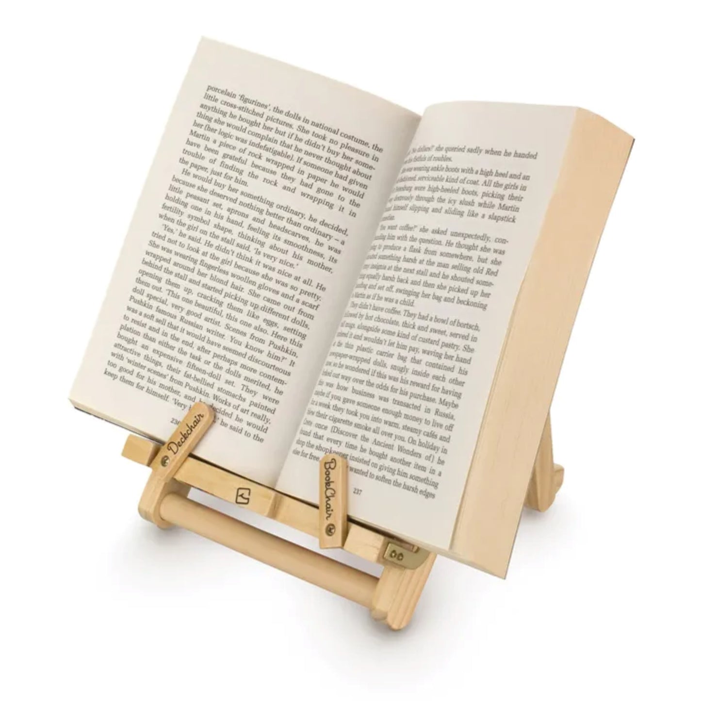 BookChair Deckchair - iPad/Tablet Stand & Book Holder - Multistripe