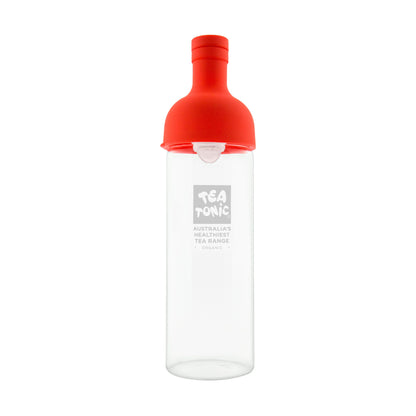 Glass Tea Infusing Wine Bottle - Red