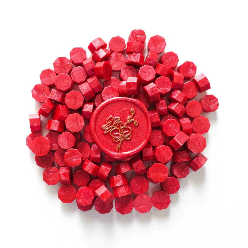 Sealing Wax Beads - Scarlet Red