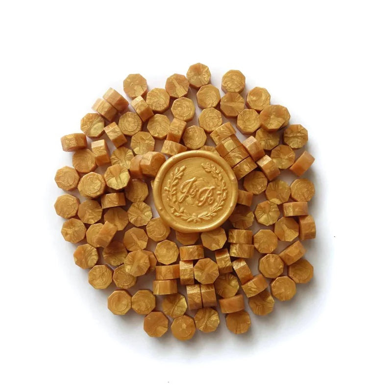 Sealing Wax Beads - Yellow Gold