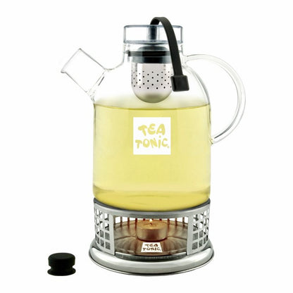 Glass Tea Pot & Stainless Warmer